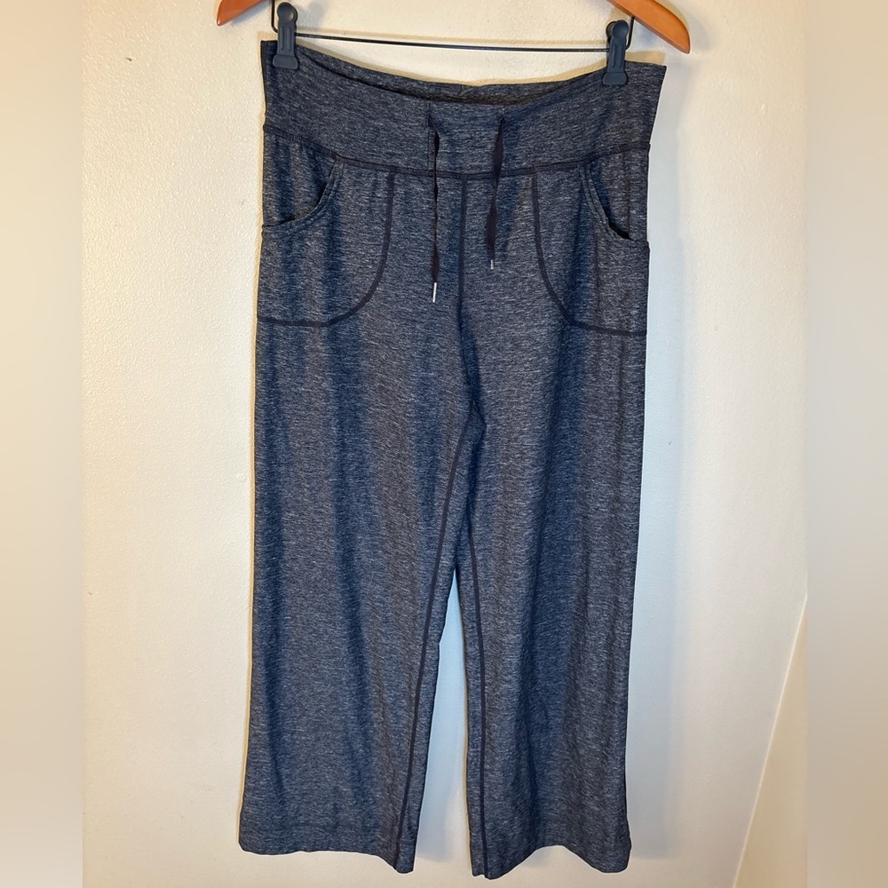 Lululemon Wide Leg Lounge Pants High Rise Drawstring Athleisure Gray - Picture 8 of 8